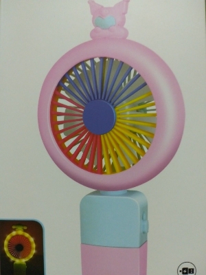Picture of Mini fan and Cell Phone Holder with colorful light - Multicolor