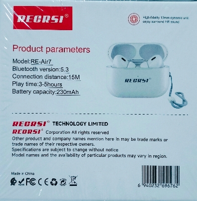 Picture of RECRSI RE-Air7 TWS Wireless Earbuds - White