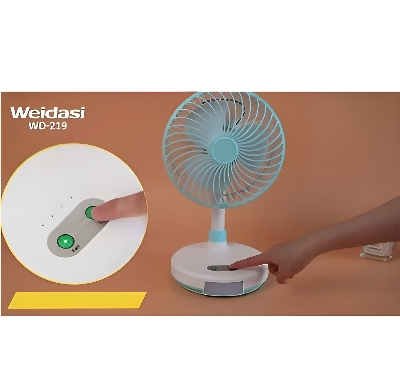 Picture of Portable Handle Rechargeable Fan With LED Light