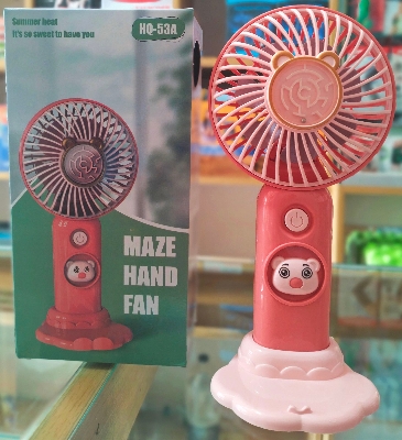 Picture of Summer heat Portable handheld mini fan with mobile holder - Multicolor