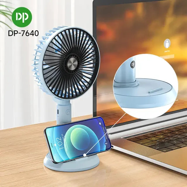 Picture of DP-7640 Desktop Portable rechargeable Fan - Multicolor