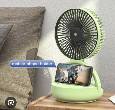 Picture of Folding Desktop Portable Rechargeable Moving Fan