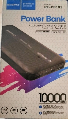Picture of RECRSI RE-PB-101 Power bank 10000mAh - Black