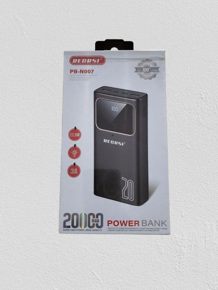 Picture of Super High Power Large Capacity 20000mAh Power Bank - Black