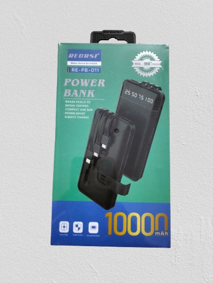 Picture of RECRSI RE-PB011 Power Bank 10000mAh- Black