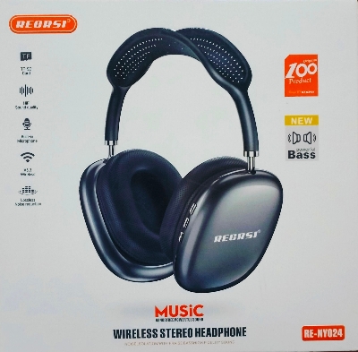 Picture of RECRSI RE-NY024 Wireless Stereo Music Headphone - Black