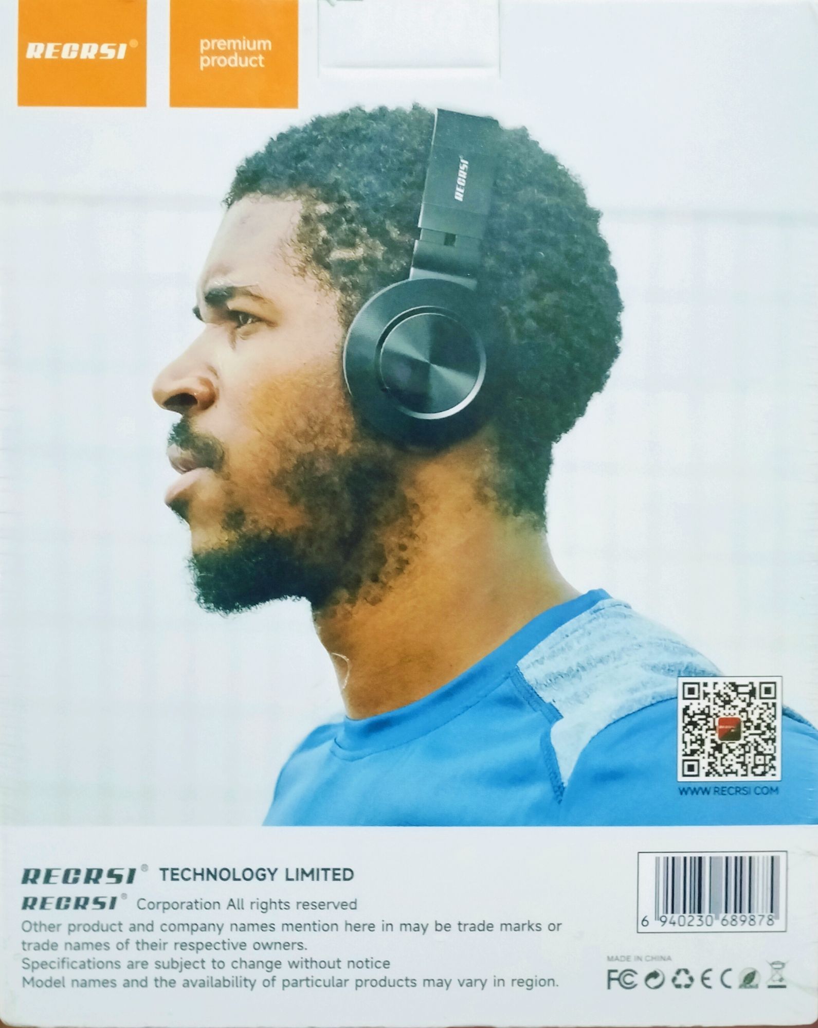 Picture of RECRSI RE-NY043 Wireless Music Stereo Headphone