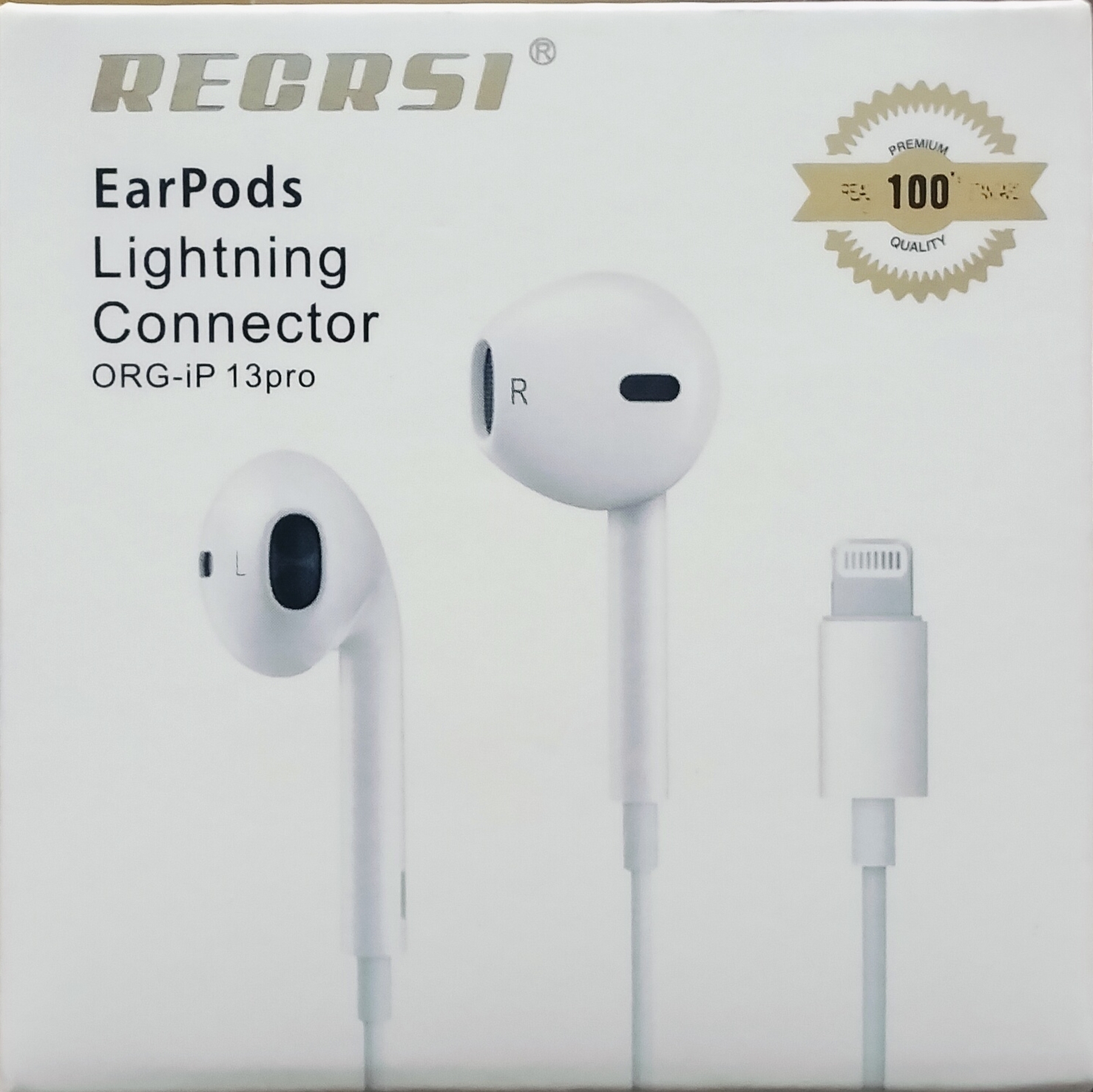 Picture of RECRSI ORG-iP 13 pro EarPods Lightning Connector - White