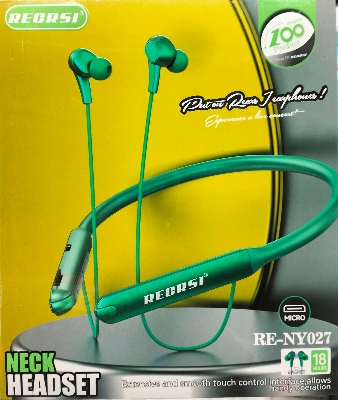 Picture of Sports Bluetooth Bass Neckband Headset - Multicolor