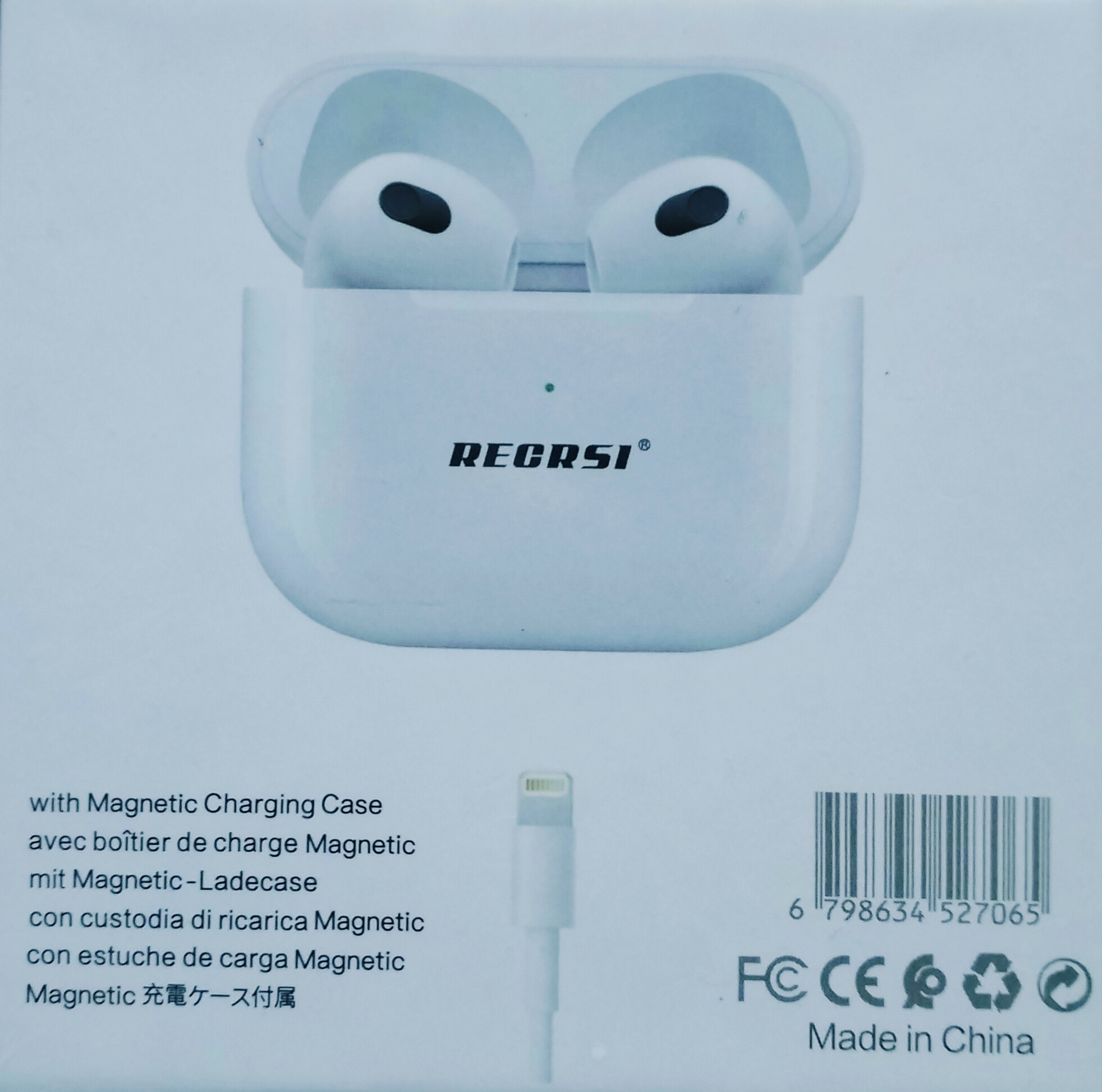 Picture of RECRSI RE-Air6 TWS Wireless Earbuds - White