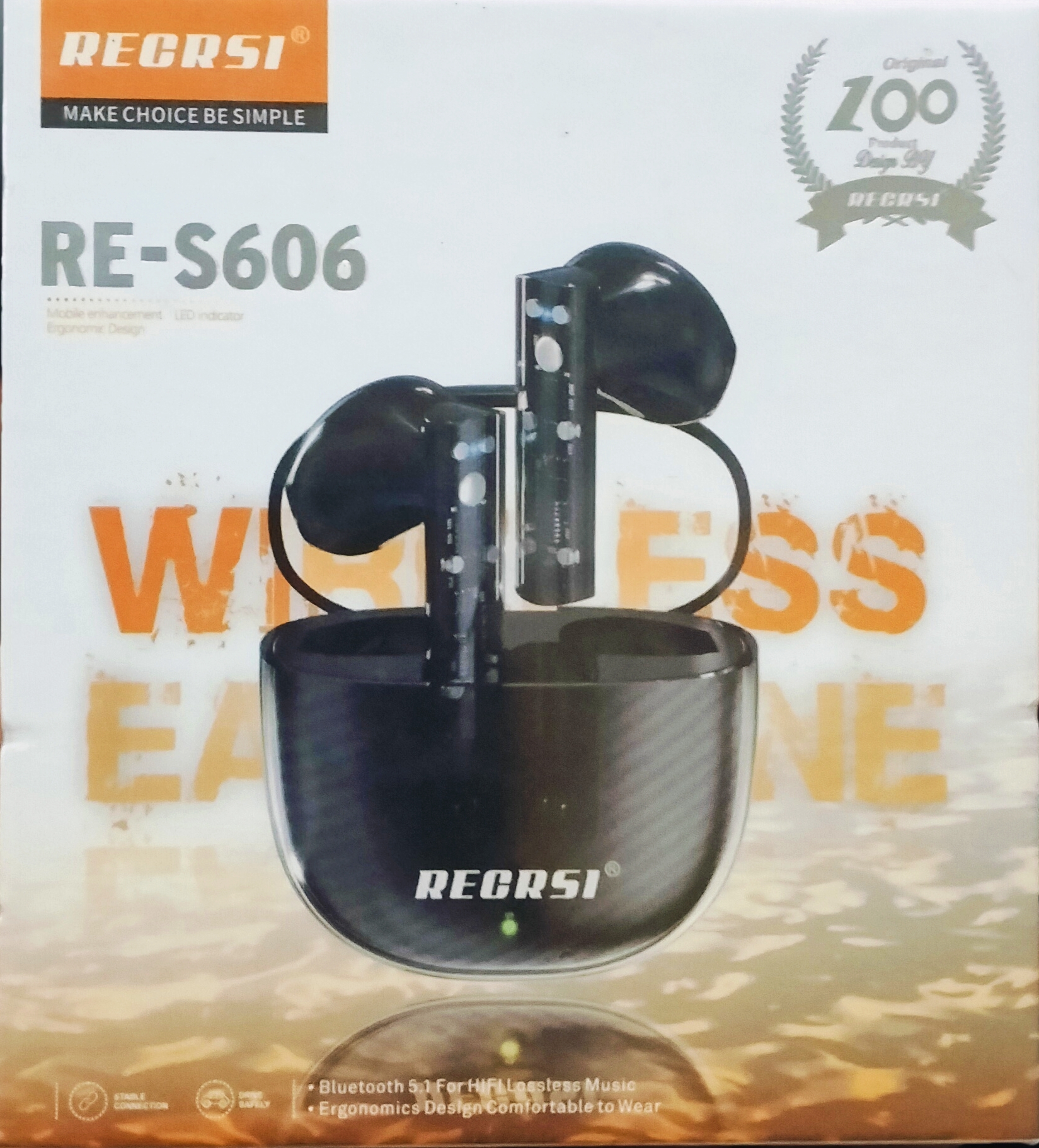 Picture of RECRSI RE-S606 Touch Wireless Earphone - Multicolor