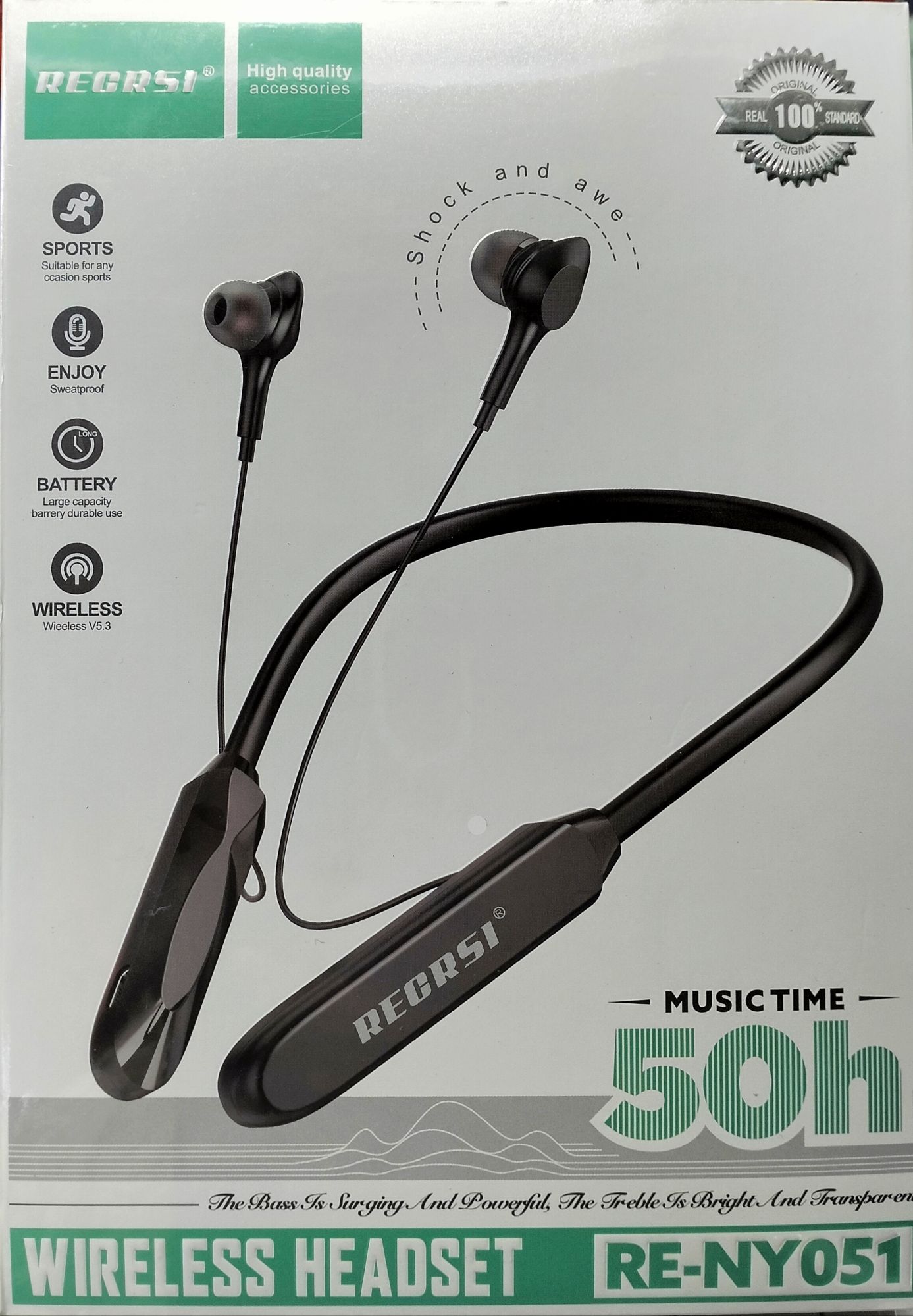 Picture of Wireless Sports Neckband and Comfortable to wear Earphone