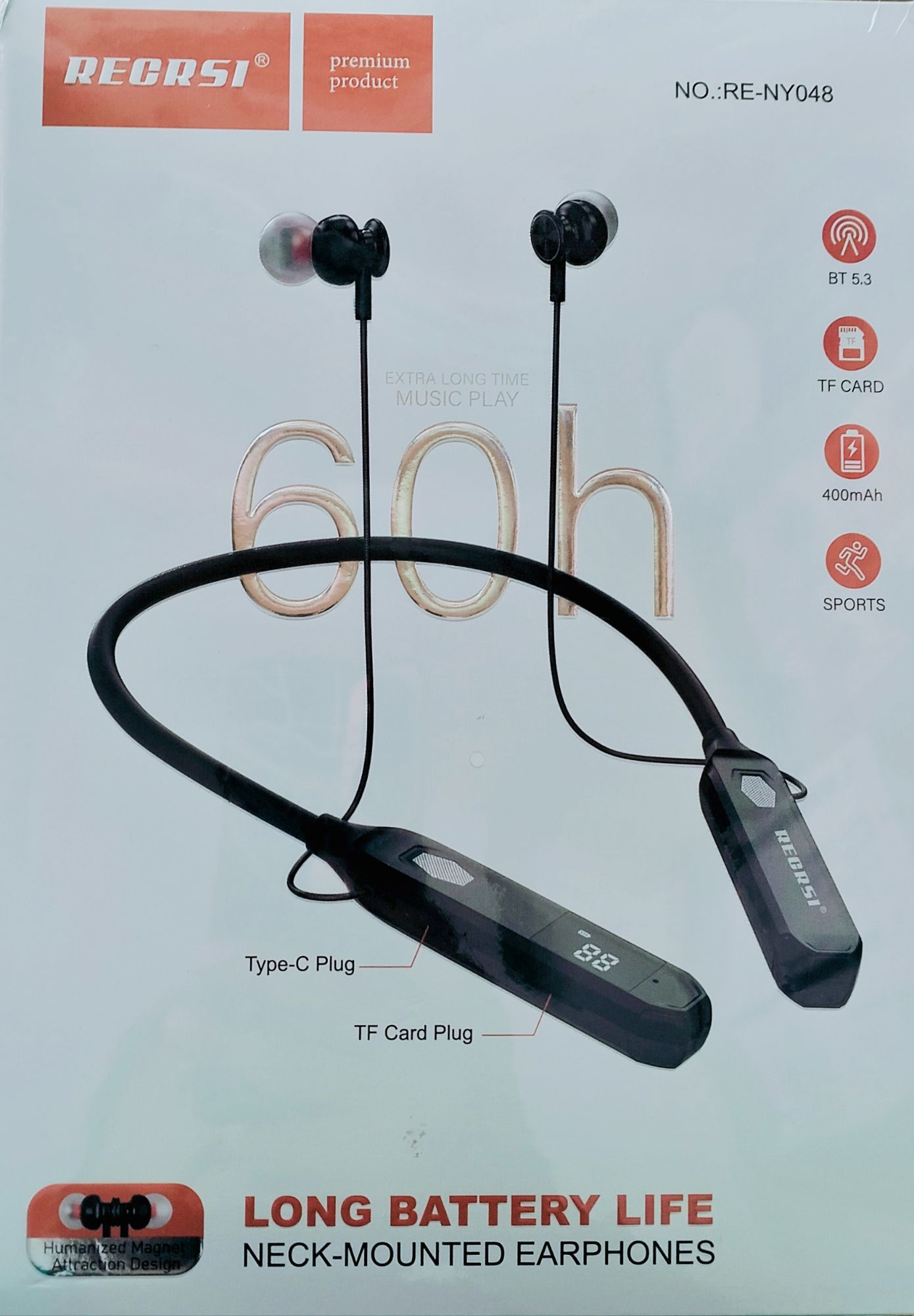 Picture of Long Battery Life Neck-Mounted Earphones