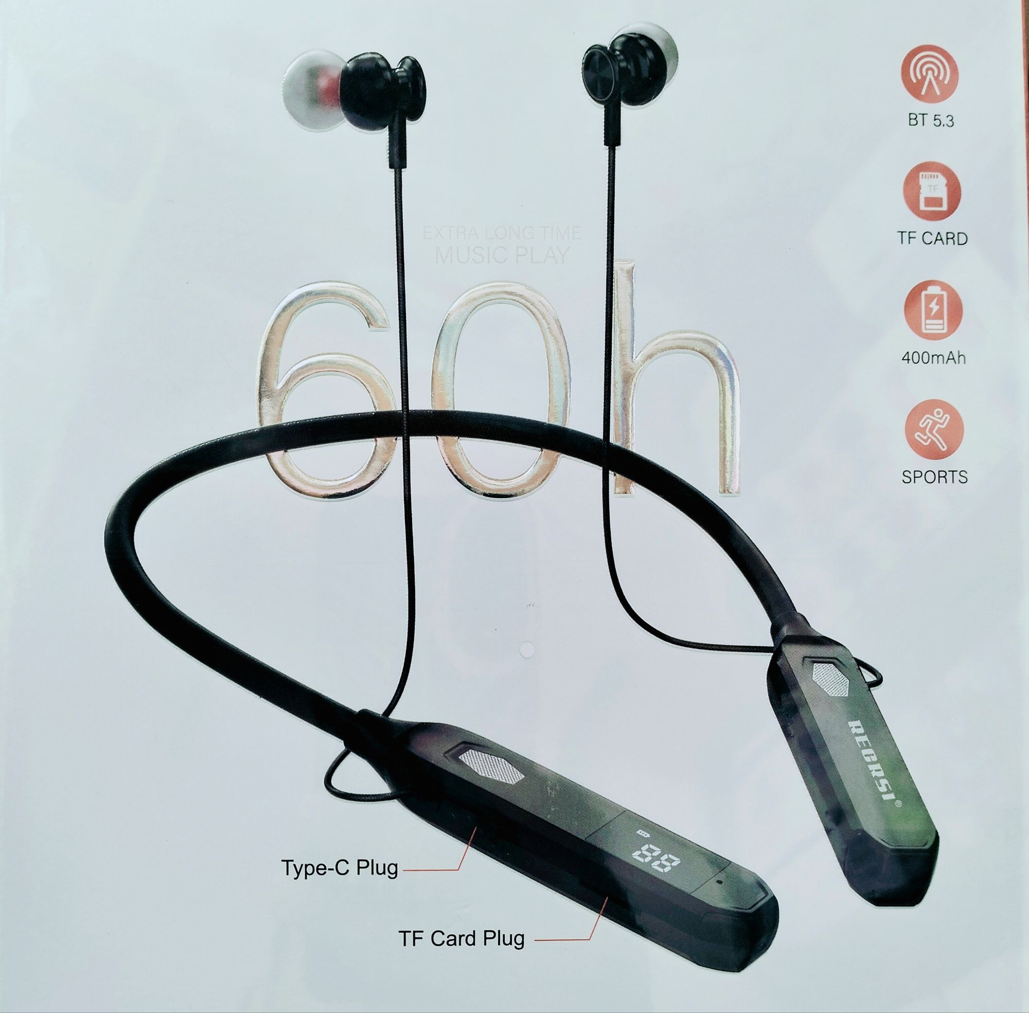 Picture of Long Battery Life Neck-Mounted Earphones