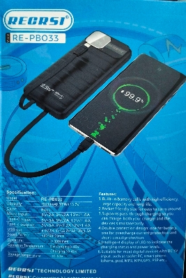Picture of Intelligent Display of LED Power Bank 10000 mAh 22.5W - Black