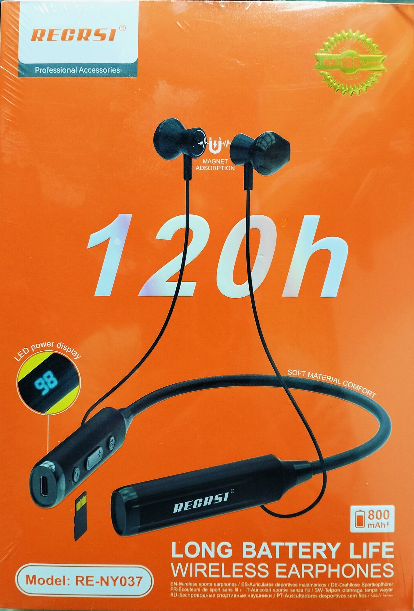 Picture of Long Life battery With LED Display Wireless Earphone 120H