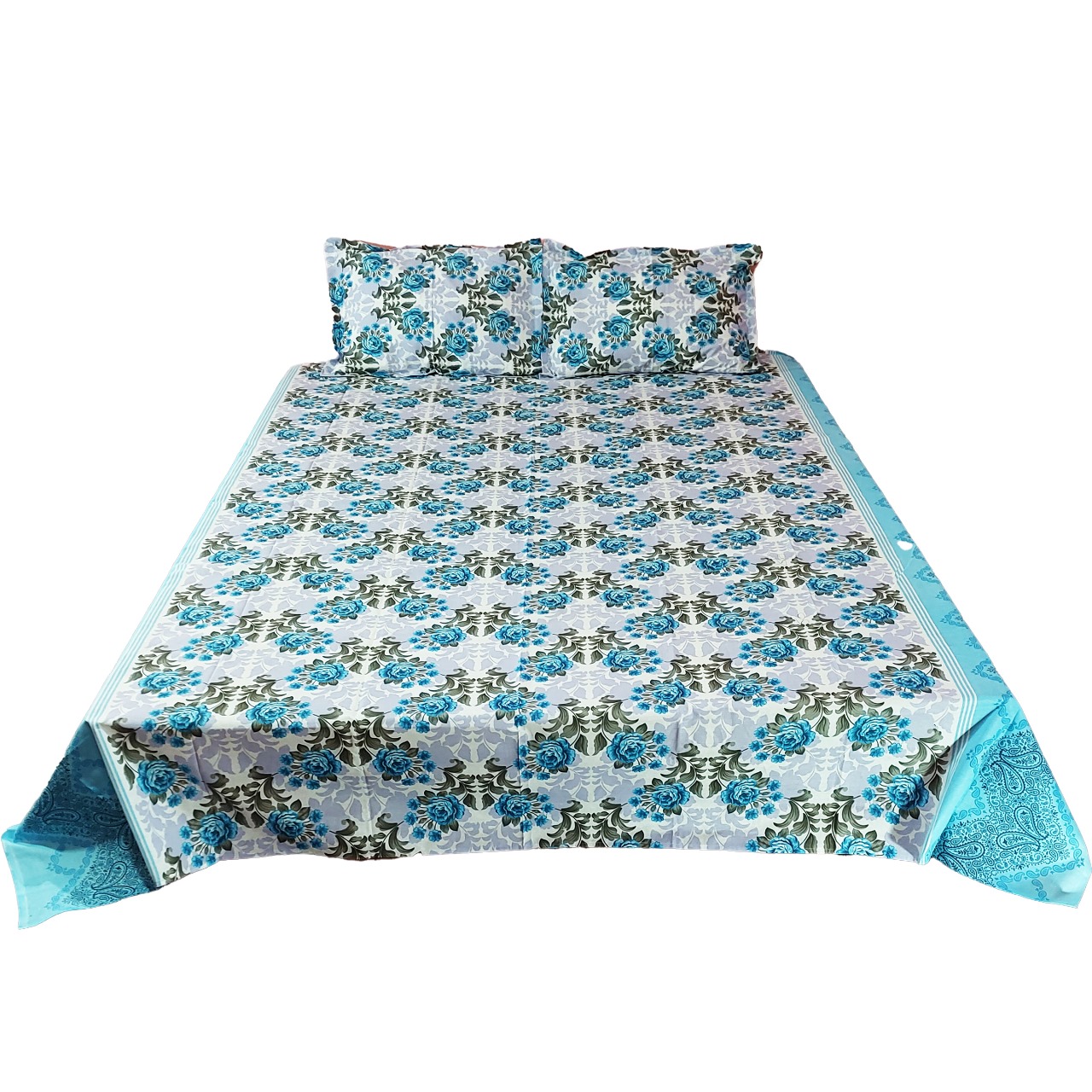 Picture of Double Bed Sheet with Two Pillow Covers