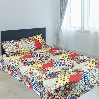 Picture of  Double Bed Sheet with Two Pillow Covers