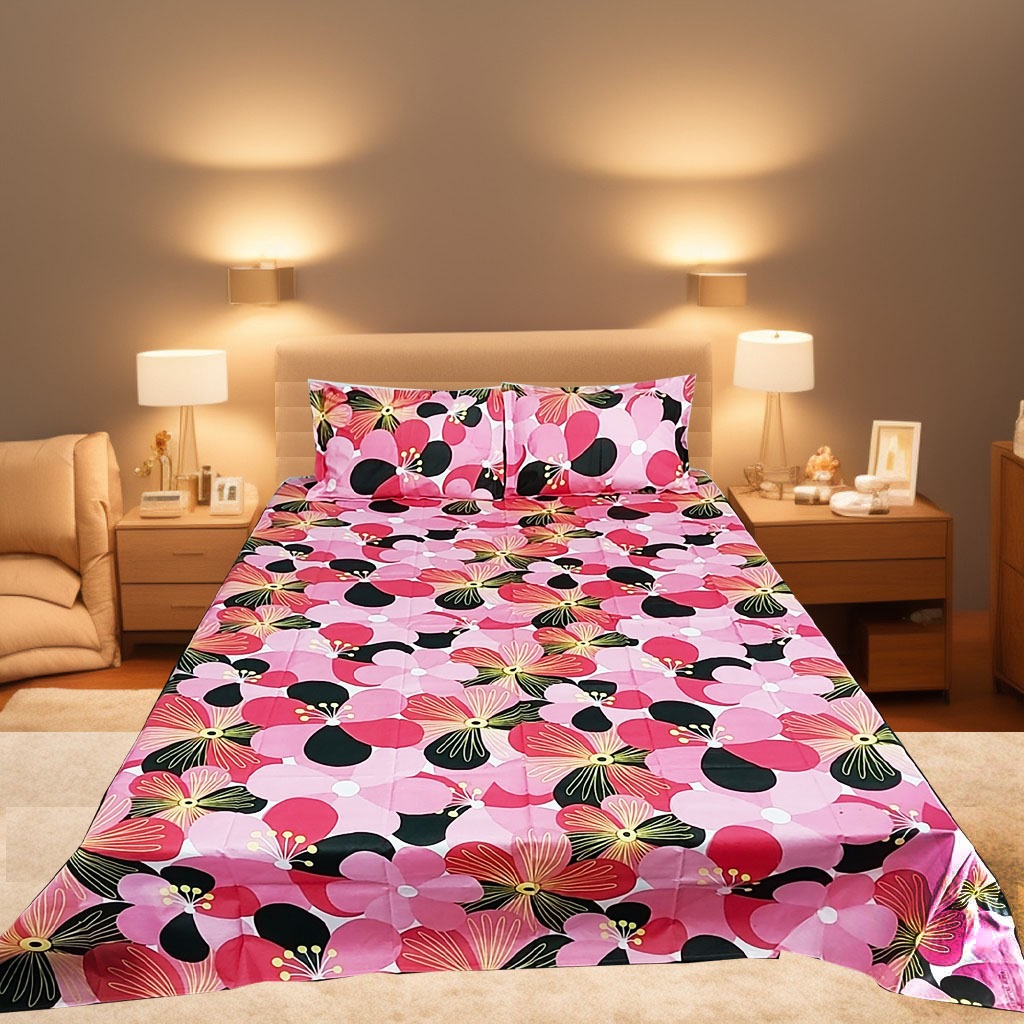 Picture of Double Bed Sheet with Two Pillow Covers