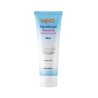 Buy skinO Vitamin E Brightening Facewash (Milk) 110ml Best in Bangladesh