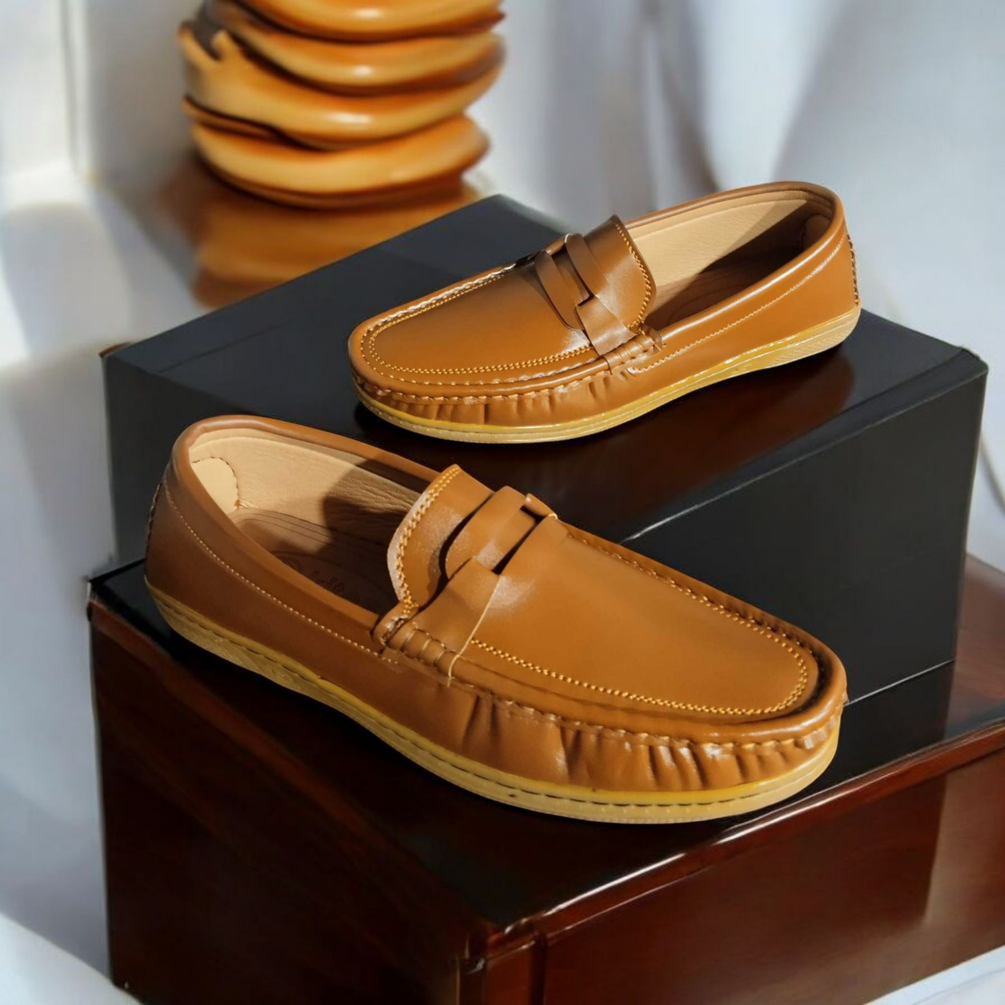 Buy Kites Coffe loafer for men(china pu leather, crape sole) at Best Price in Bangladesh