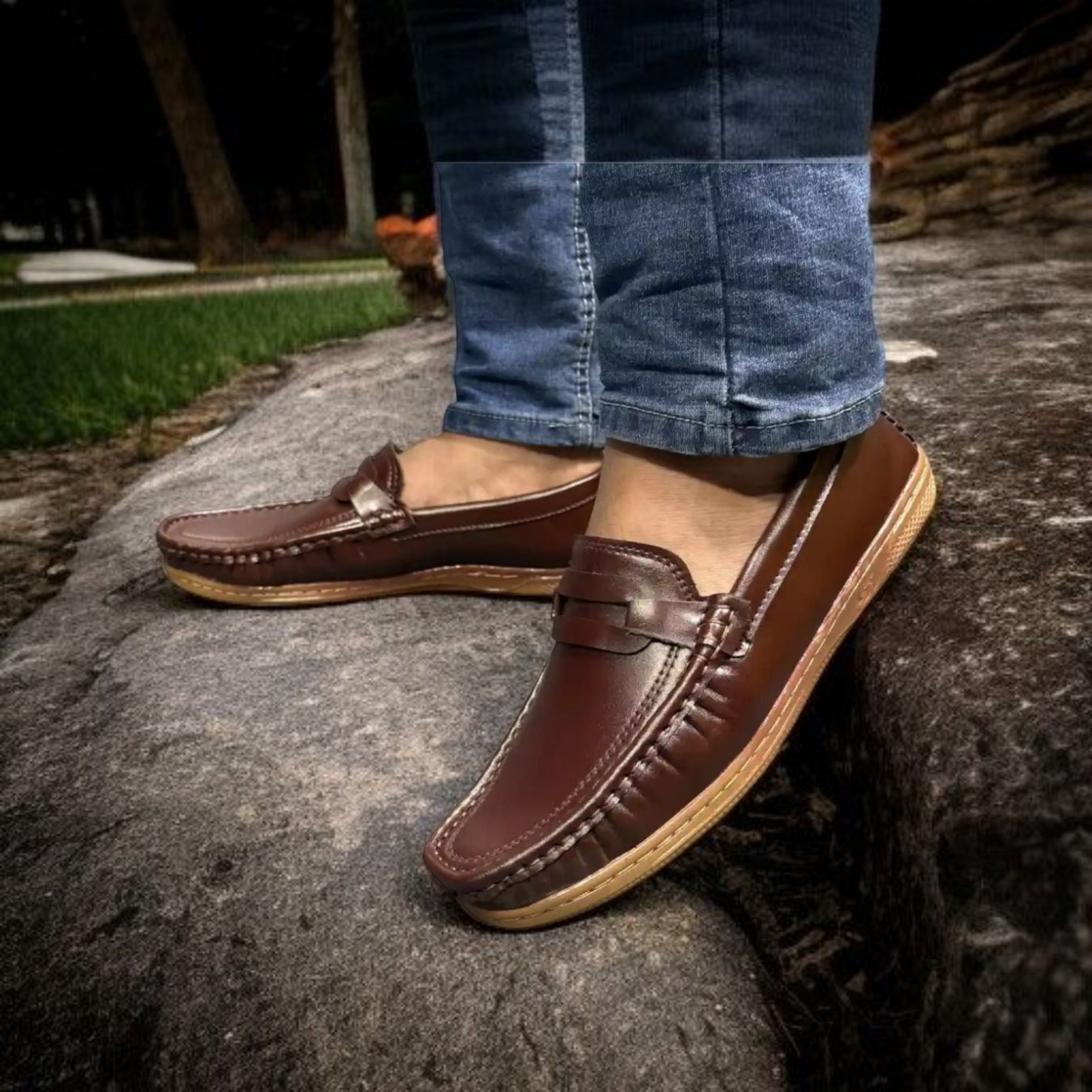 Buy Kites Coffe loafer for men(china pu leather, crape sole) at Best Price in Bangladesh