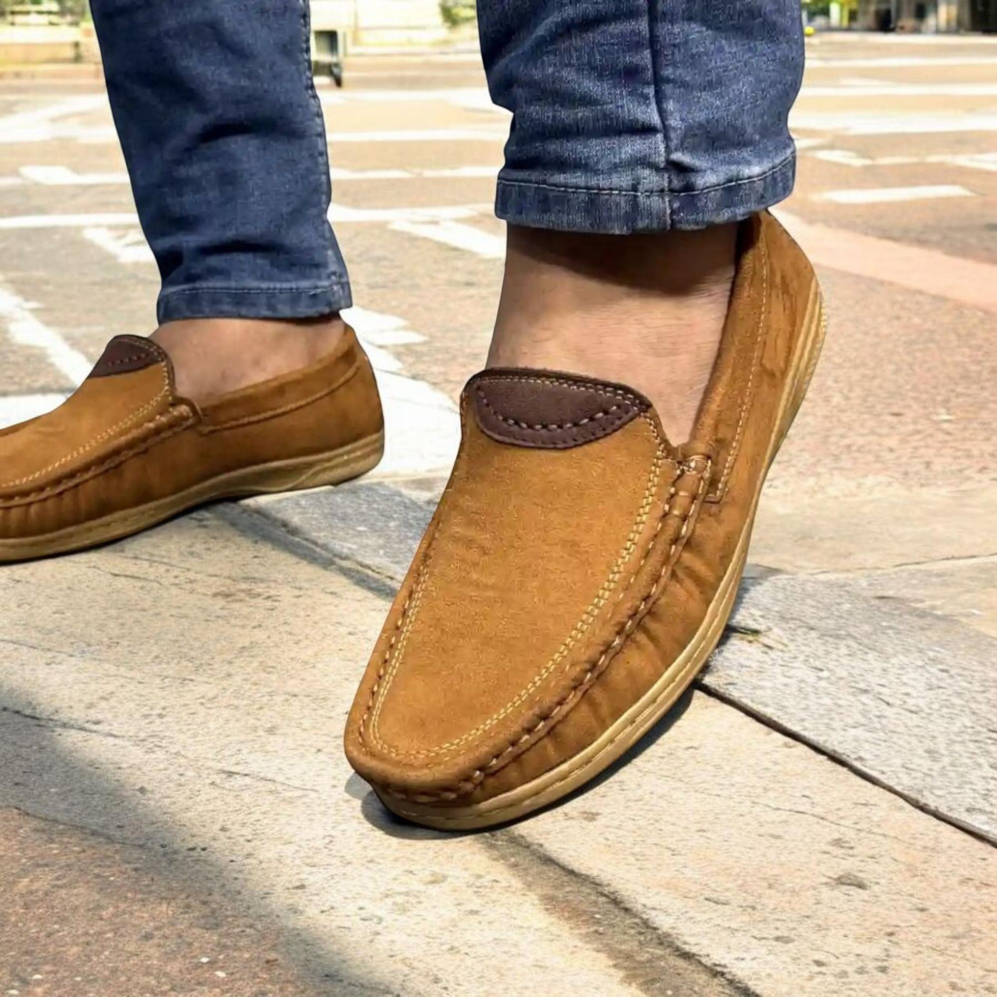 Buy Kites Suede Coffe loafer for men(china Suede leather, crape sole) at Best Price in Bangladesh