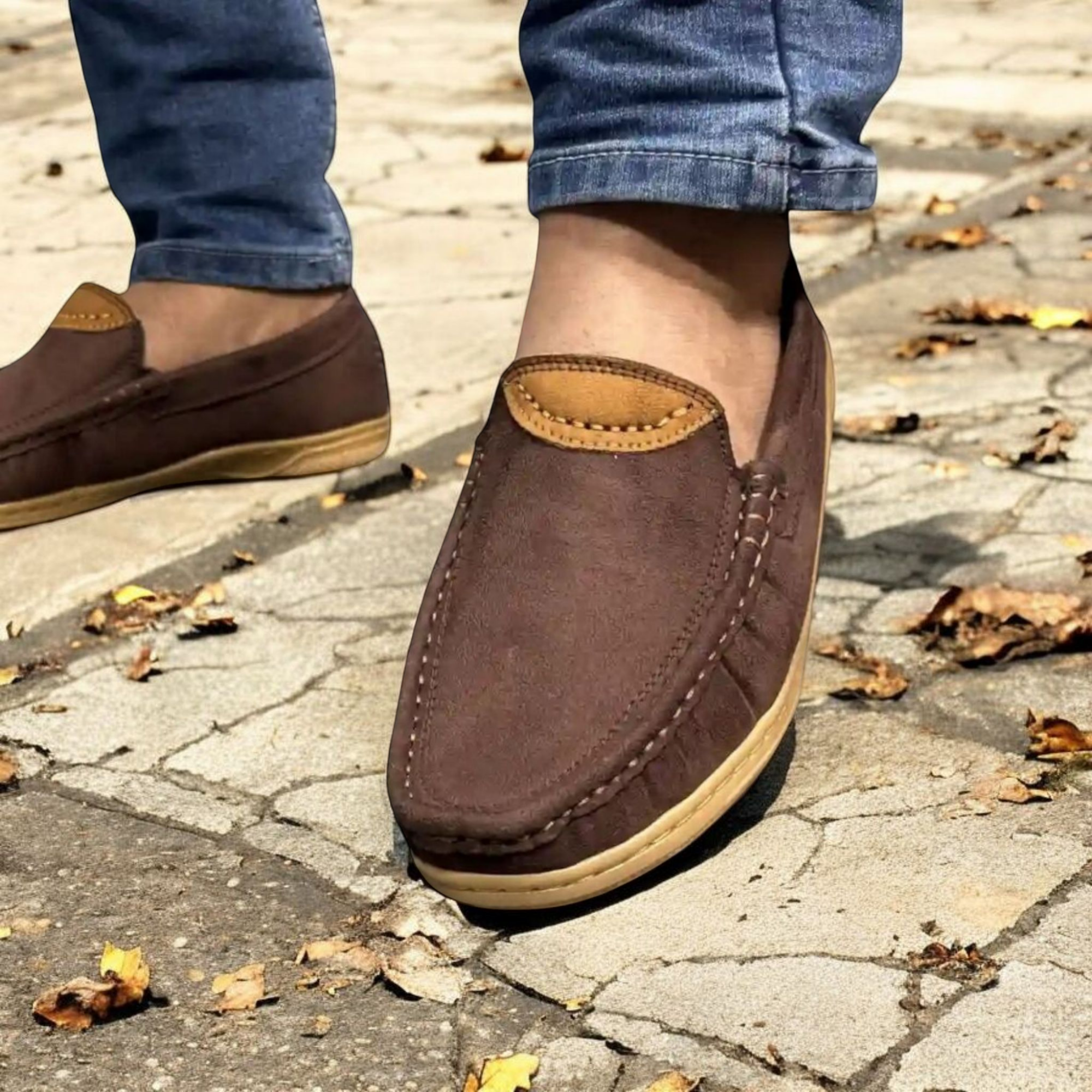 Buy Kites Suede Chocolate loafer for men(china Suede leather, crape sole) at Best Price in Bangladesh