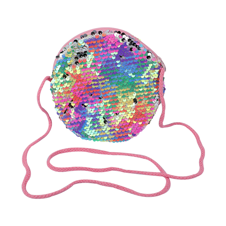 Girls Messenger Bag Sequenced Pattern Multicolor Bag for Kids