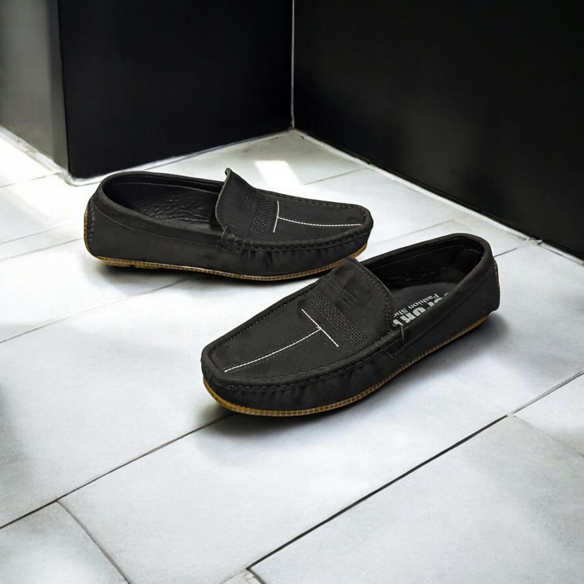 Buy Kites Suede Black loafer for men(china Suede leather, crape sole) at Best Price in Bangladesh