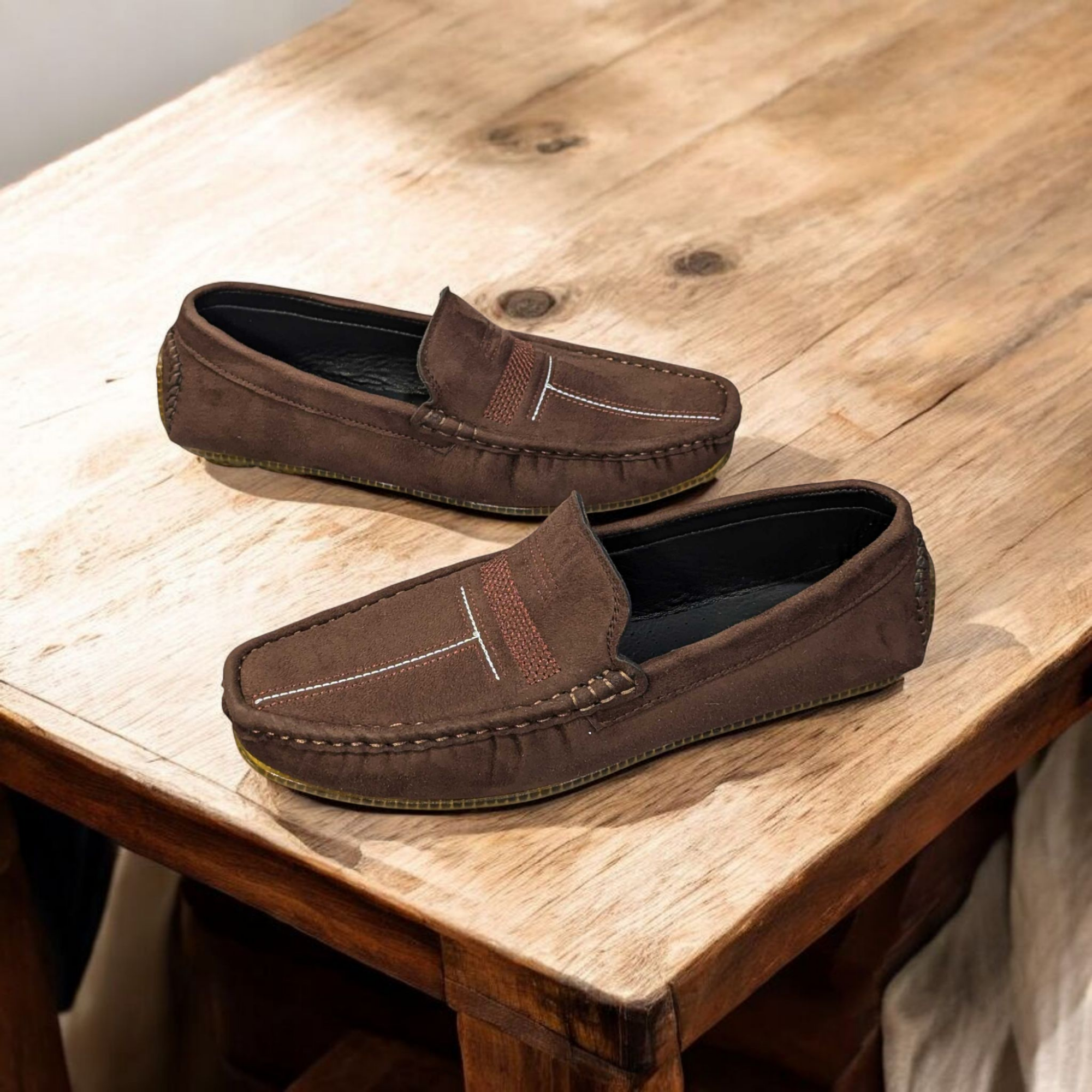 Buy Kites Suede Chocolate loafer for men(china Suede leather, crape sole) at Best Price in Bangladesh