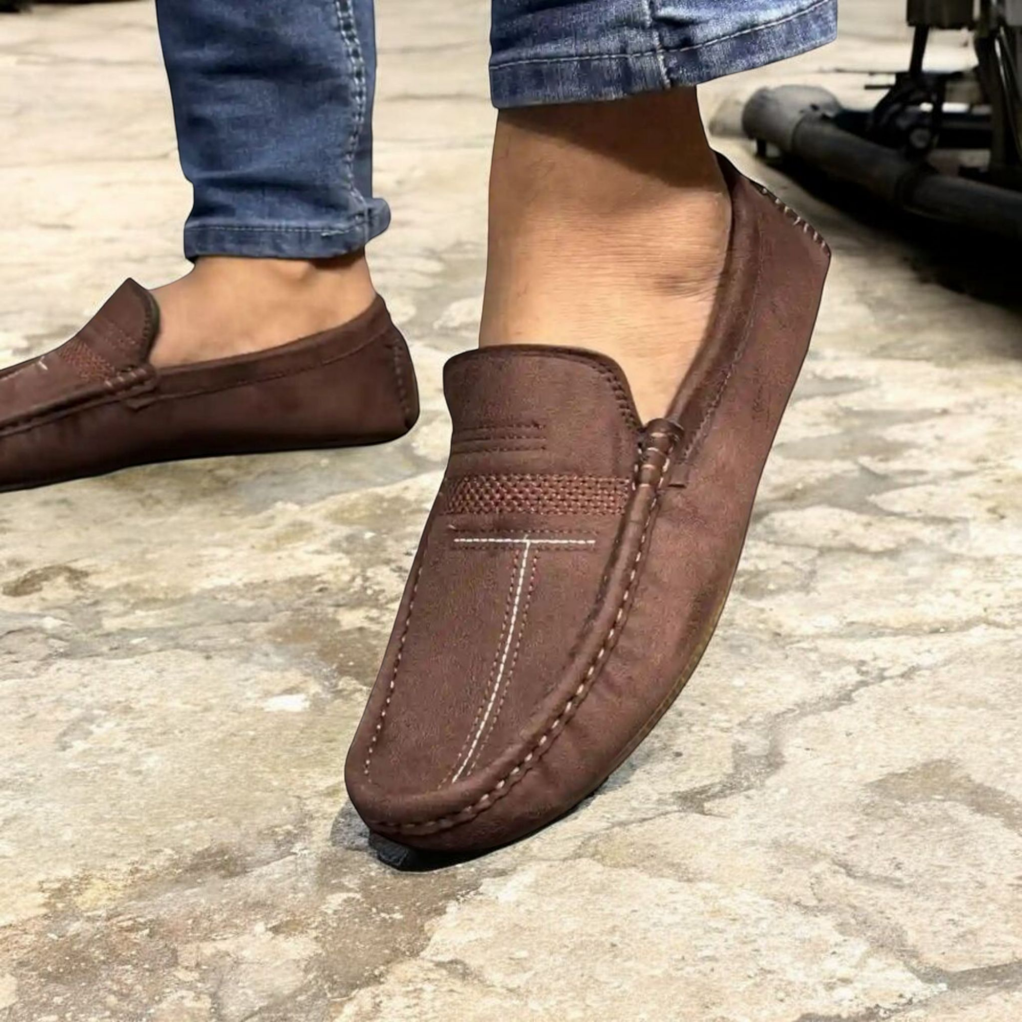 Buy Kites Suede Chocolate loafer for men(china Suede leather, crape sole) at Best Price in Bangladesh