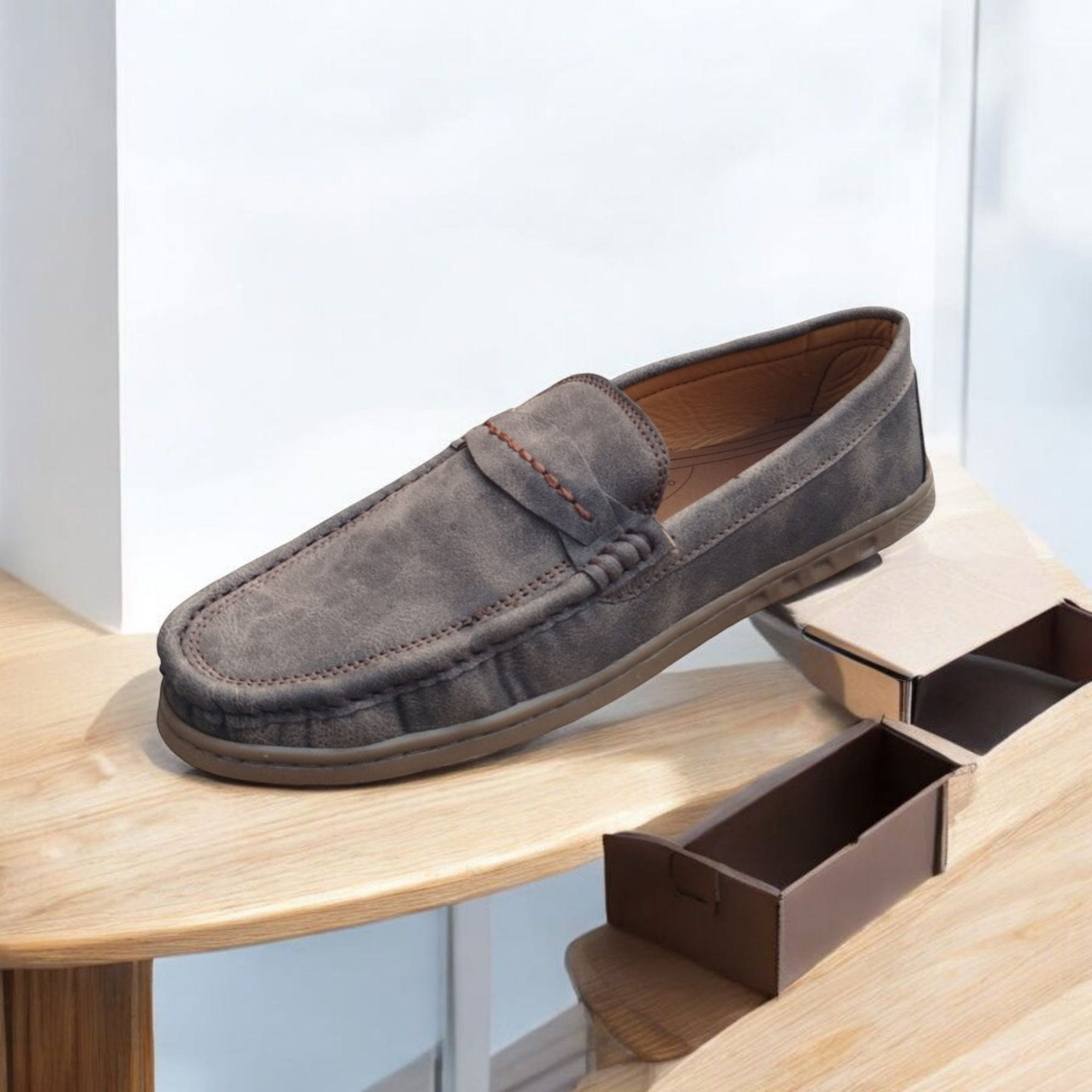 Buy Kites Ash loafer for men(china pu leather, crape sole) at Best Price in Bangladesh