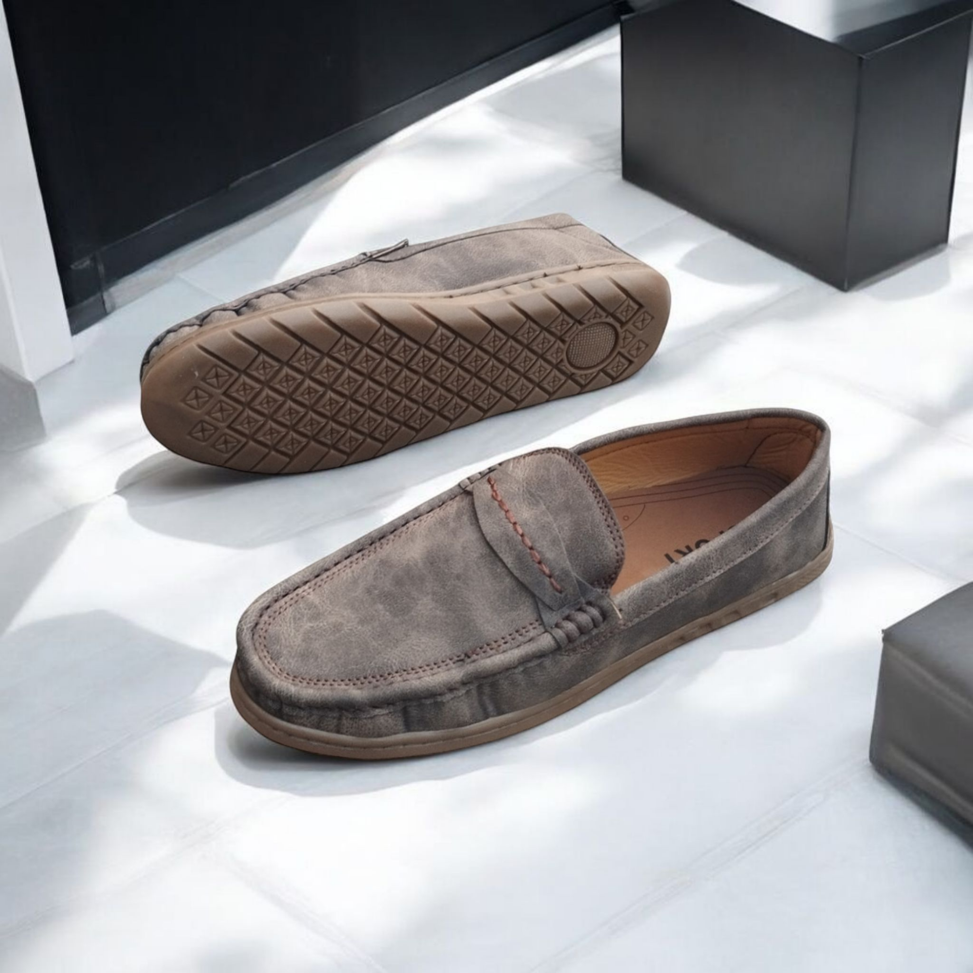 Buy Kites Ash loafer for men(china pu leather, crape sole) at Best Price in Bangladesh