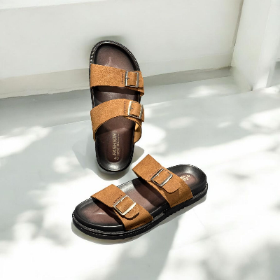 Buy Kites Chocolate leather Sandal for men(orginal leather, Rubber sole) at Best Price in Bangladesh