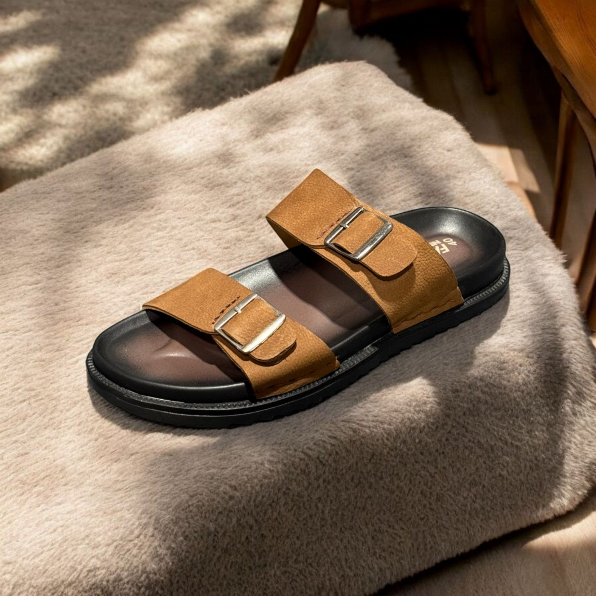 Buy Kites Chocolate leather Sandal for men(orginal leather, Rubber sole) at Best Price in Bangladesh