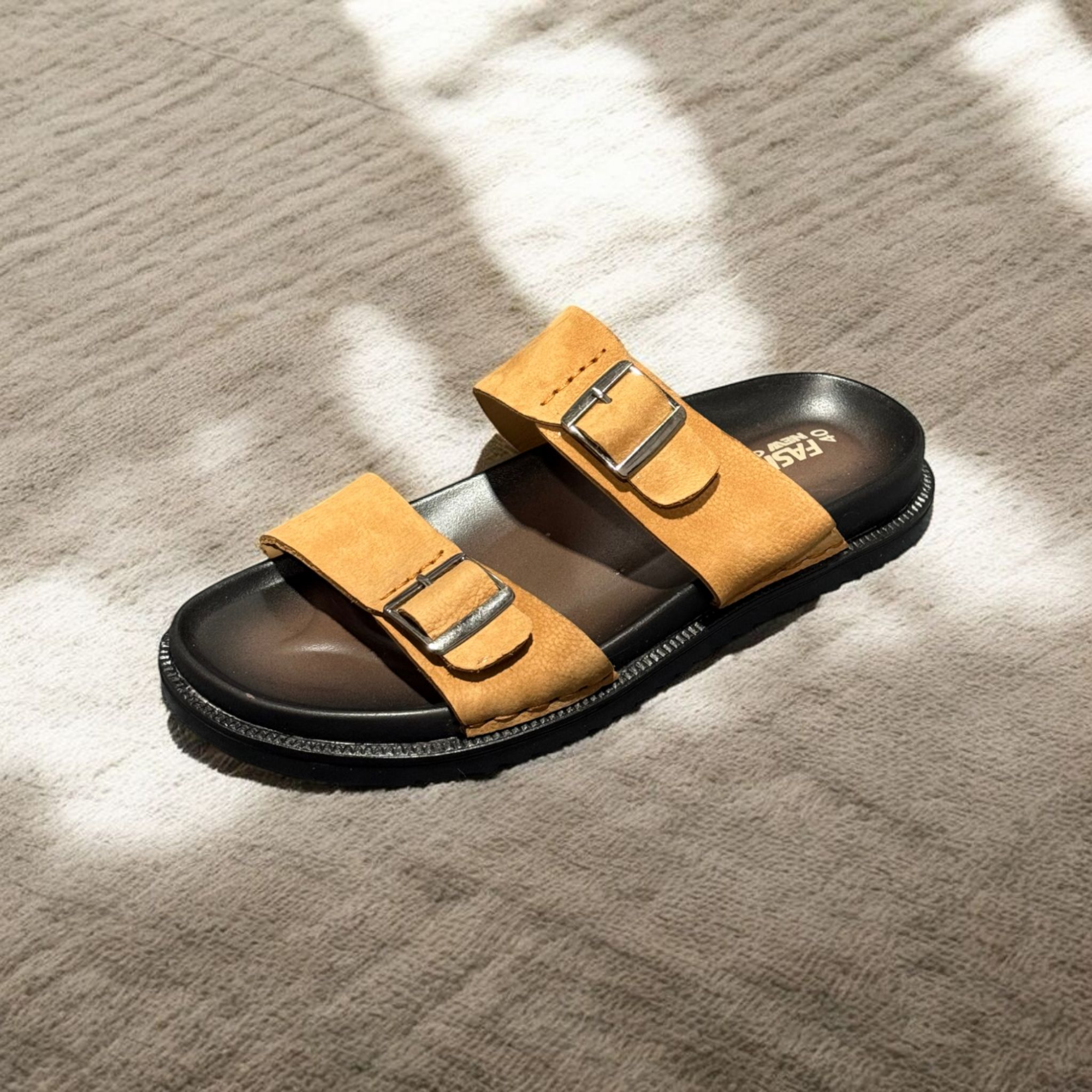 Buy Kites Coffe leather Sandal for men(orginal leather, Rubber sole) at Best Price in Bangladesh