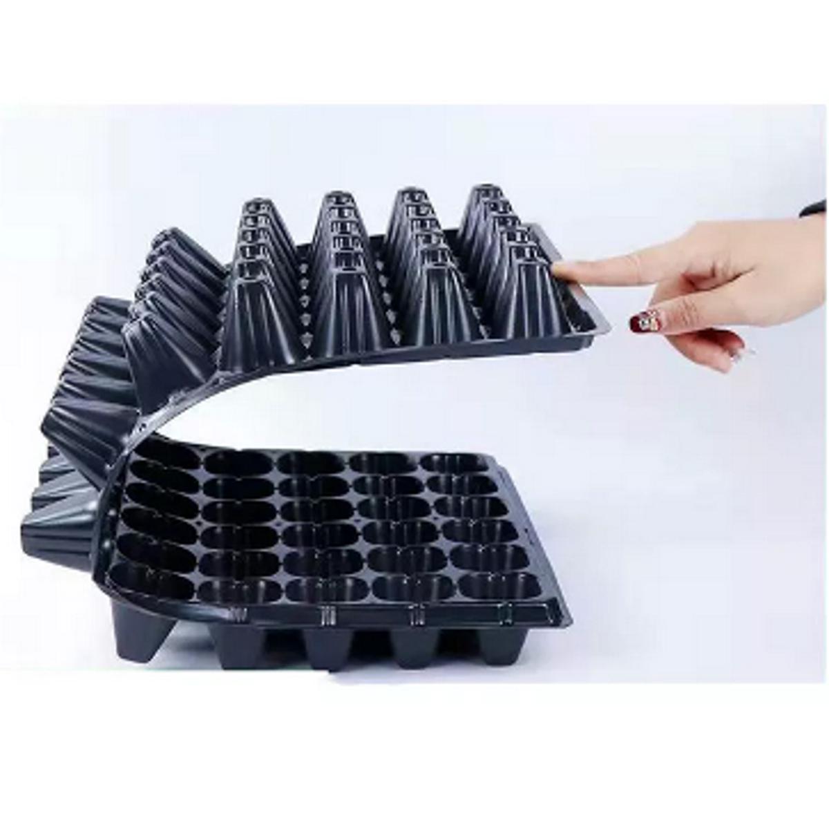 Picture of Seed Tray 72 cells-Plant Seeds Grow Nursery Pots Tray Vegetable Plastic Nursery Tray Seedling Tray 50 Cell