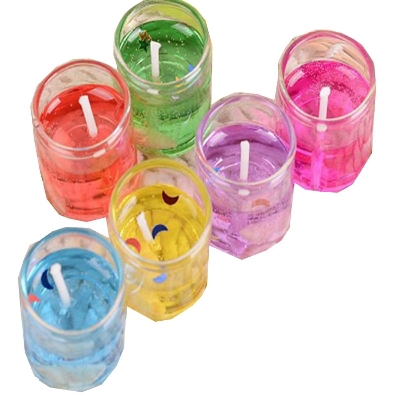 Picture of Jelly Candles White Candles Bulk Votive Jellyfish Candle 6 Pcs