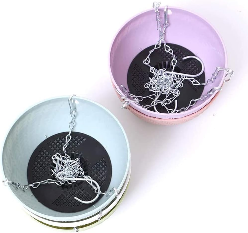 Picture of Hanging Flower Pots Balcony Durable Plastic Basket Planter 1 Pcs