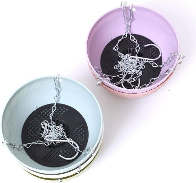 Picture of Hanging Flower Pots Balcony Durable Plastic Basket Planter 1 Pcs