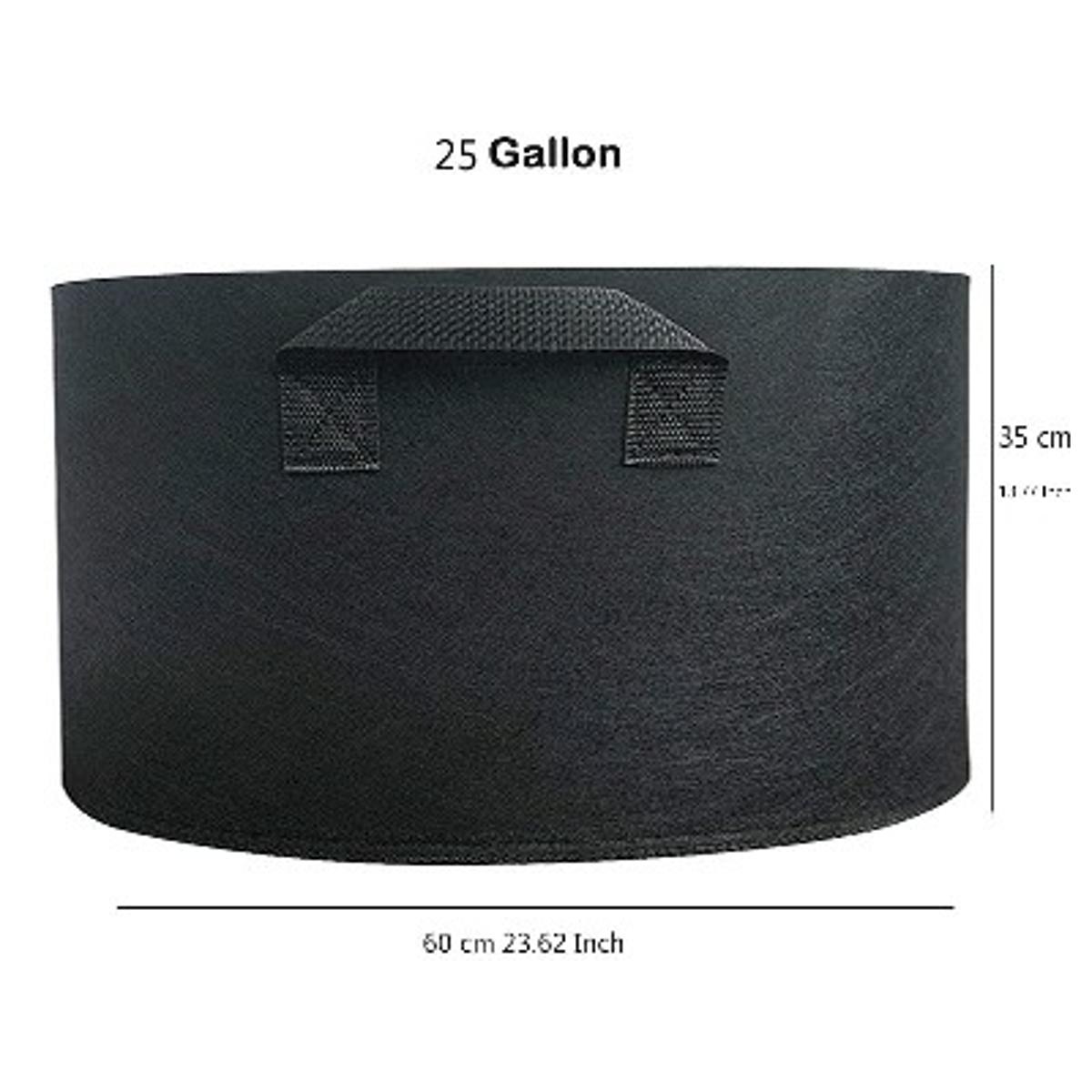 Picture of 25 gallon fabric pots nonwoven geotextile planting bag