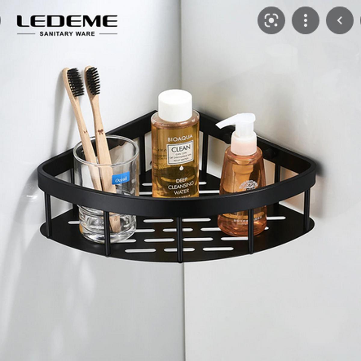 Picture of Bathroom Corner Shelf Space Aluminum Shower Room Rack Bathroom Accessories Organnizer Holder - Corner Self