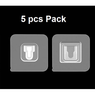 Picture of Sticky Wall Hanging Nail-free Hook Kitchen Bathroom 5 Pcs