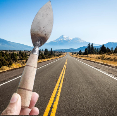 Picture of Mini Trowel for gardening works 1pc