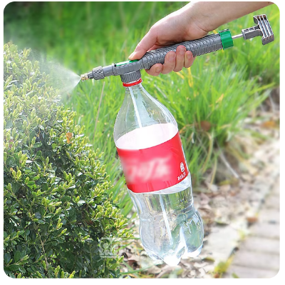 Picture of Garden Watering Tool High Pressure Air Pump Manual Sprayer Adjustable Drink Bottle Spray Head Nozzle