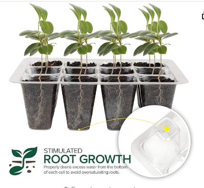 Picture of Seedling Tray 12 Cell/Hole (1.8\"X1.8\"X1.8\" Hole Size)