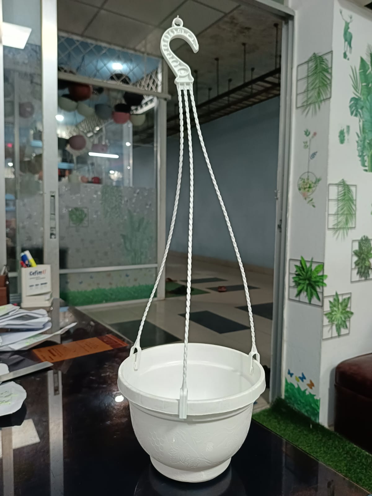 Picture of 7 inchi white flower pot 5Pcs