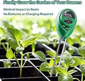 Picture of Soil pH Meter, 3-in-1 Soil Tester Kits with Moisture, Light and PH Test for Garden, Farm, Lawn, Farm, Plants, Herbs & Gardening Tools, Indoor/Outdoors Plant Care