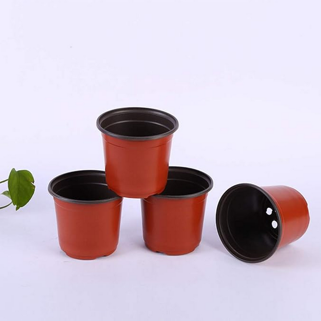 Picture of 3.5Inchi(10pcs)Two-color flower pot PP simple soft plastic nursery home gardening succulent flower pot 10 pcs